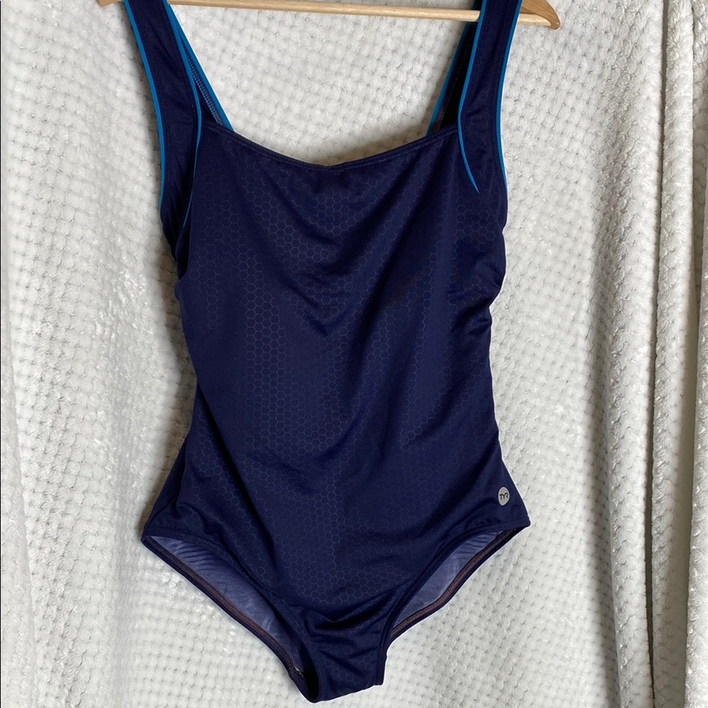 TYR Women's Navy Blue one Piece Swimsuit
